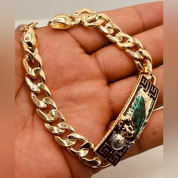 Gold plated bracelet unisex San Jude Tadeo design - Picture 6 of 6